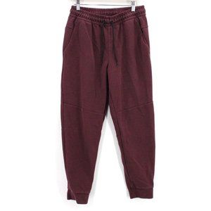 Active Jogger Pants Mens Dark Red Drawstring Sweatpants Outdoor Size Medium M